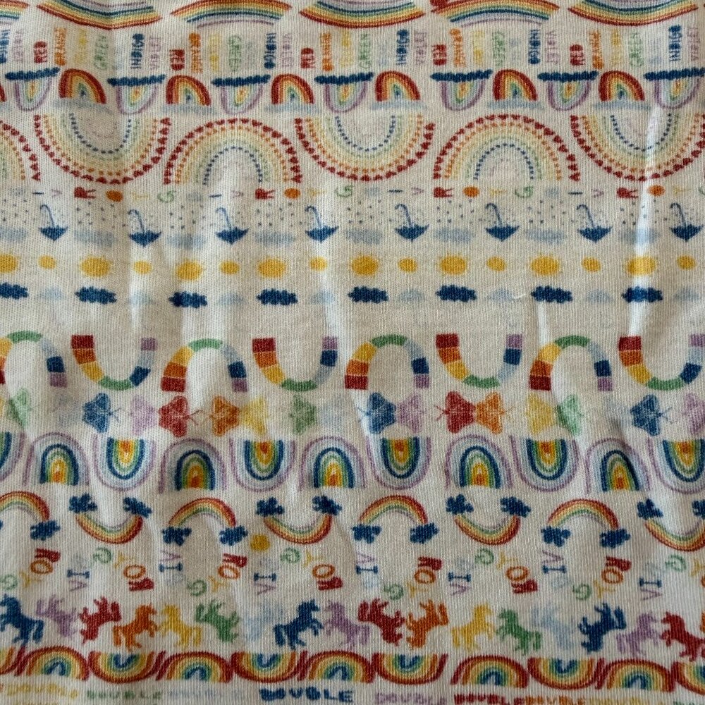 Joy Street Rainbow Pajama Set Size 5 | 100% Pima Cotton | Colorful Print - Picture 2 of 3